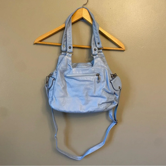 Jingpin Piju Geniune Leather Handbag blue - Picture 2 of 10